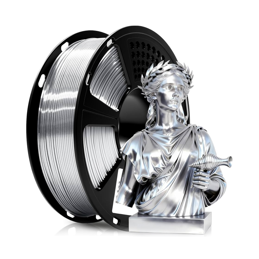 Filamento PLA Silk Geeetech – Plata (1 kg / 1.75 mm)